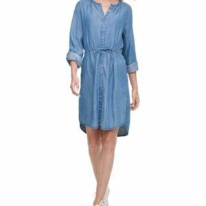 DKNY Jean Indigo Shirt Dress XS